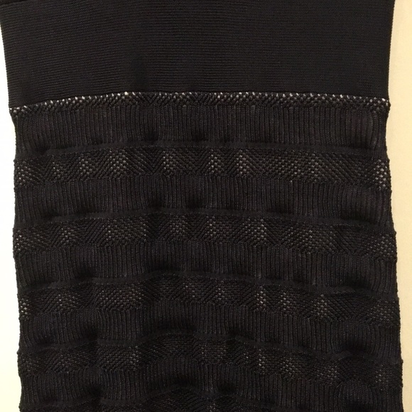 French Connection Navy Blue Bodycon Bandage Dress - Picture 4 of 7